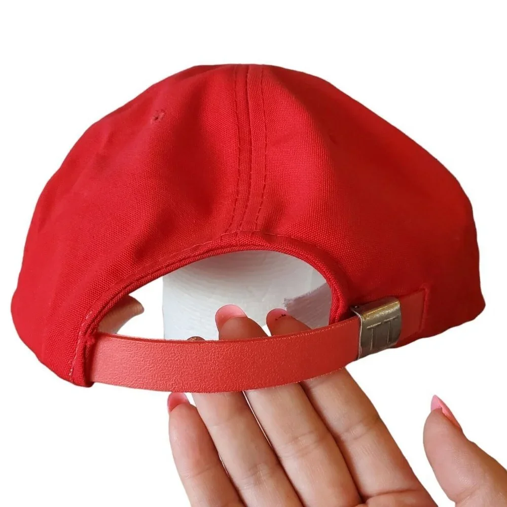 Vintage Hawaii Diamond Head‎ Volcano Red Rope Hat Baseball Cap Adjustable